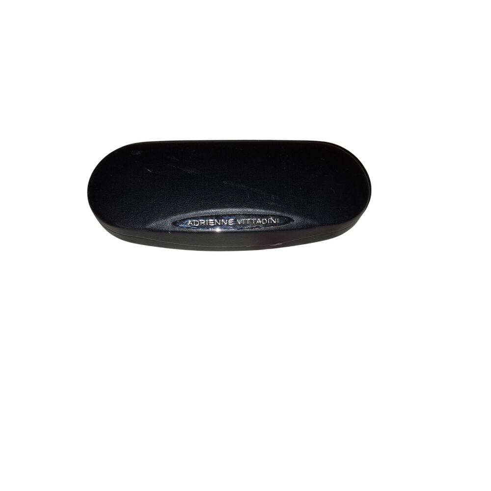 Adrienne Vittadini Slim Black GLASSES CASE Eyeglass Sunglasses Hard Shell Clam